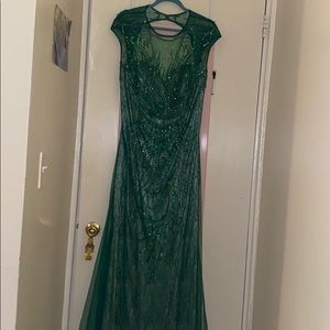 Beautiful Green Evening Gown/ Prom Dress.